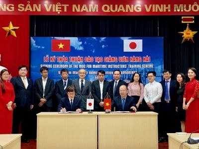 Lễ ký kết Biên bản thỏa thuận về Chương trình đào tạo giảng viên hàng hải của Việt Nam tại Nhật Bản