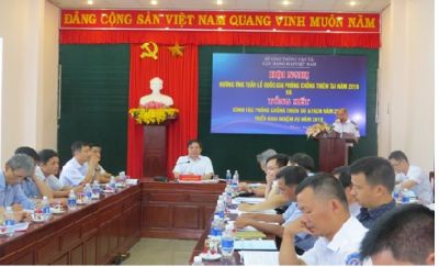 Cục Hàng hải Việt Nam tổ chức Hội nghị hưởng ứng tuần lễ quốc gia Phòng chống thiên tai năm 2019 và tổng kết công tác PCTT&TKCN năm 2018