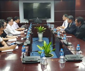 Chủ tịch Hội đồng thành viên Lê Anh Sơn tiếp lãnh đạo của hãng tàu Wan Hai Lines Viet Nam