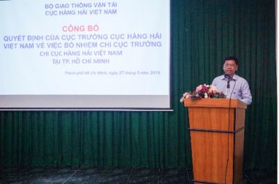 Công bố quyết định bổ nhiệm Chi cục trưởng Chi cục Hàng hải Việt Nam tại Tp. Hồ Chí Minh