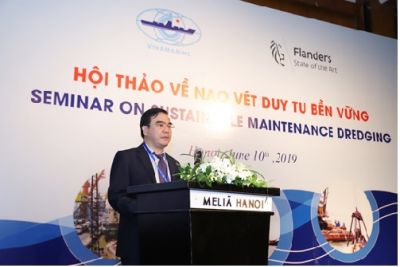 Hội thảo về Nạo vét duy tu bền vững do Cục Hàng hải Việt Nam phối hợp Bộ Giao thông công chính vùng Falanders tổ chức