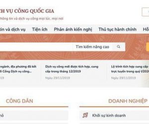 Các dịch vụ được Cổng dịch vụ công quốc gia cung cấp