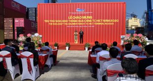 CẢNG CONTAINER HICT ĐÓN TEU THỨ 500.000