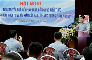 Hội nghị tuyên truyền, phổ biến pháp luật, bồi dưỡng kiến thức phòng chống thiên tai và TKCN lĩnh vực ĐTNĐ