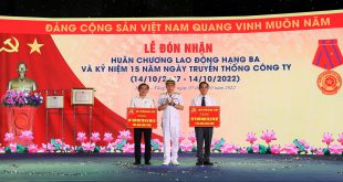 Công ty Cổ phần Tân Cảng – Cái Mép – Đánh dấu cột mốc 15 năm xây dựng và phát triển, đón nhận Huân chương Lao động hạng ba